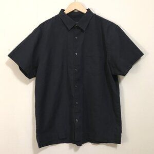 Van Heusen Dark Navy Blue Slim Fit Button Down Shirt - Professional Dress Shirt